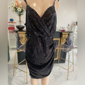 Black Sequins Dress